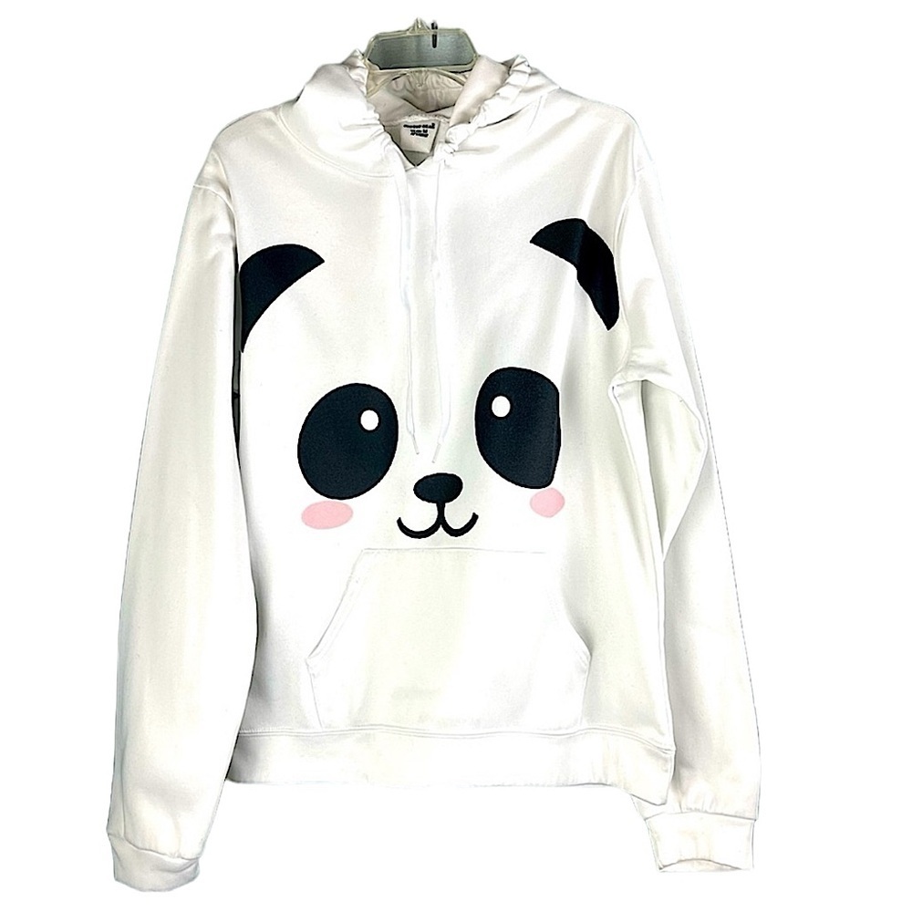 Zootop Bear hoodie white panda face Size M